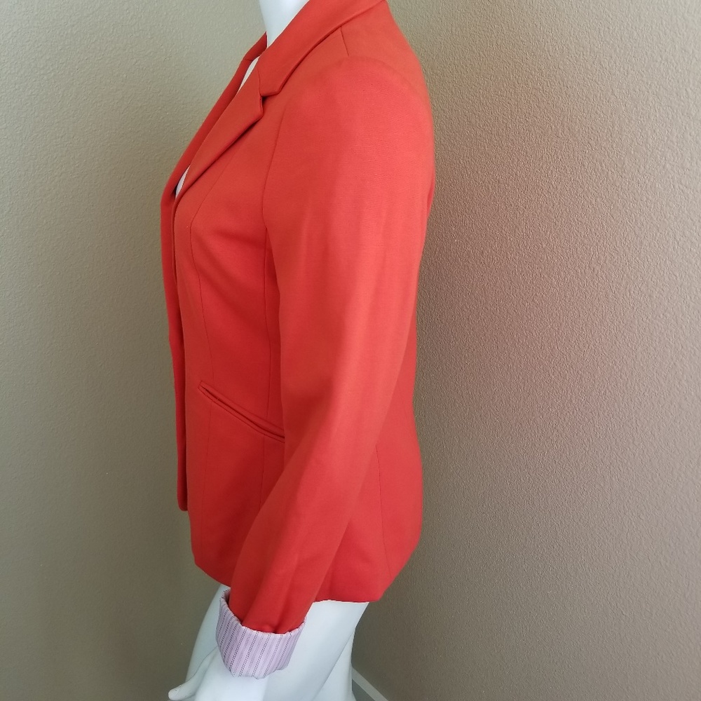 Grace Elements Red One Button Jacket Blazer 8 - image 3